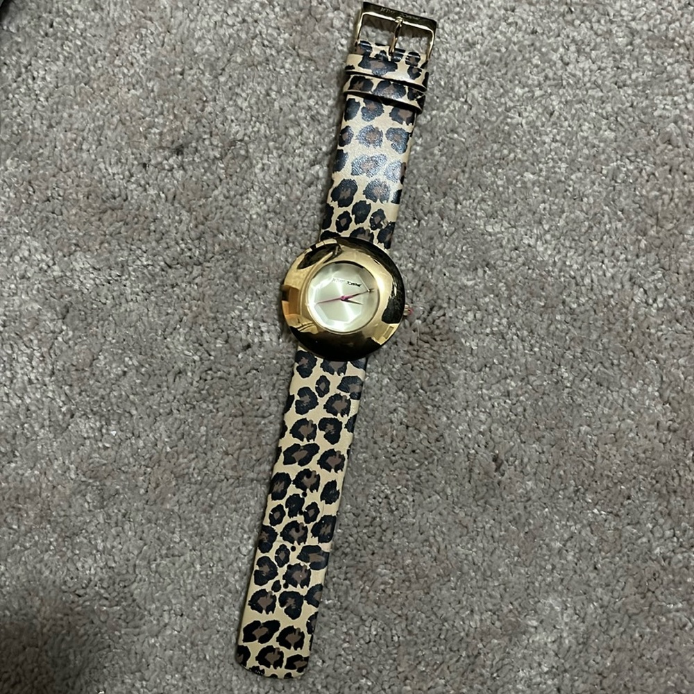Betsey Johnson Leopard Watch
